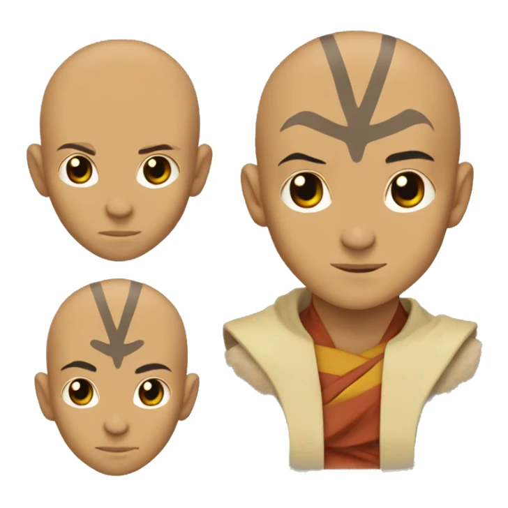 Aang from avatar the last airbender  sticker