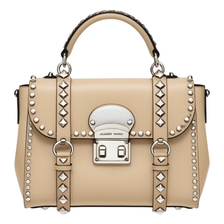 Ultra realistic Alexander Wang bag, in cottagecore aesthetic style including highly detailed embellishments, 8k hd quailty  sticker