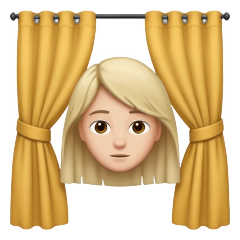 🫃 but with parted middle hair (curtains)  sticker