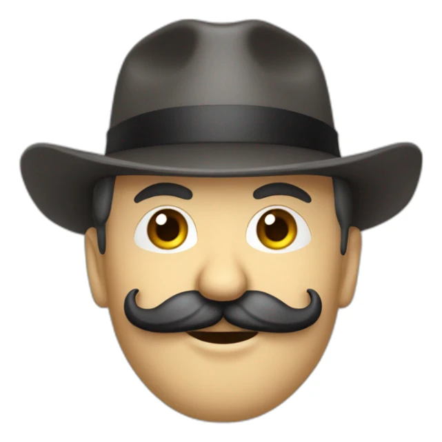 Dictateur avec une moustache très fine au dessous de la bouche sticker