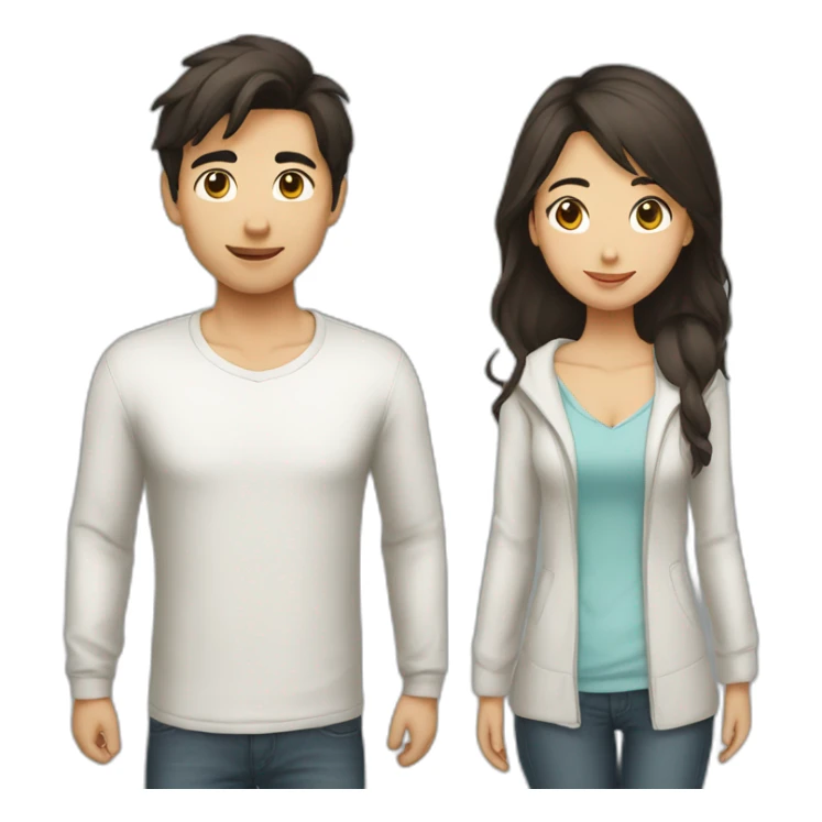 asian-boyfriend-brune-girlfriend sticker