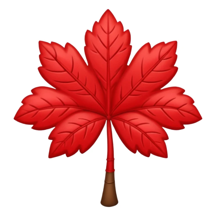 Un trébol de cinco hojas rojo sticker