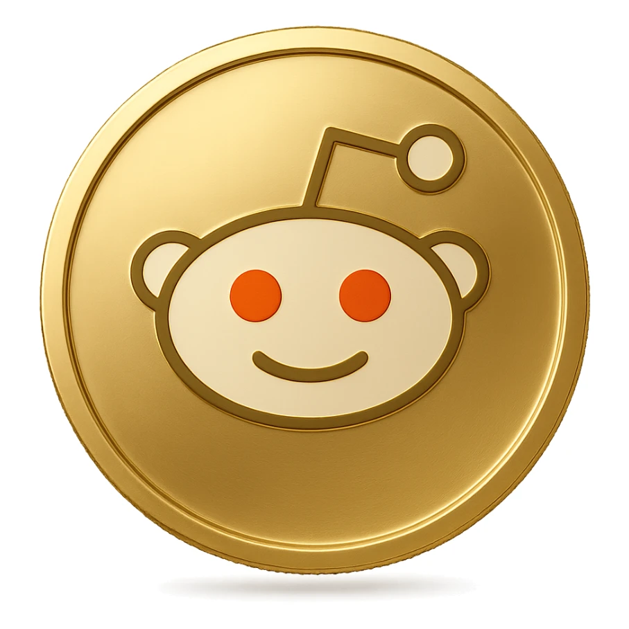 flat gold token with only the mascot's head centered, mascot's head in original color with subtle gold outline, simple, no text or extra elements sticker
