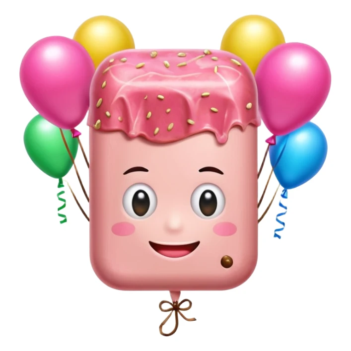 spam meat jeff koons style  mishroom balloons sticker