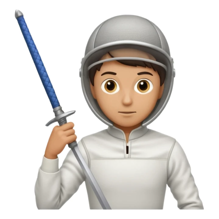 A fencer's entire body sticker
