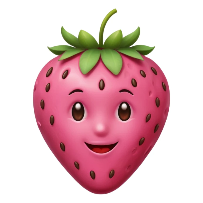 🍓i want this emoji exactly that has been dipped in pink chocolate  sticker