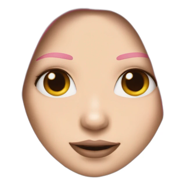 Avril Lavigne pink hair sticker