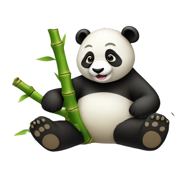 bamboo panda sticker