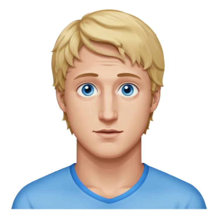 Logan Paul with blue eyes sticker