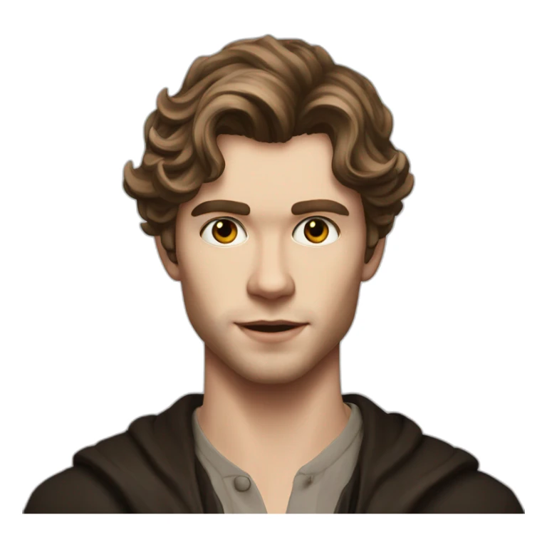 Klaus mikaelson brown hair realistic detailed sticker