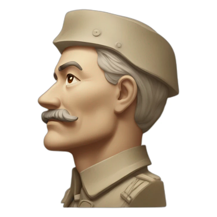 Josef Staline dreaming about a moaï totem sticker