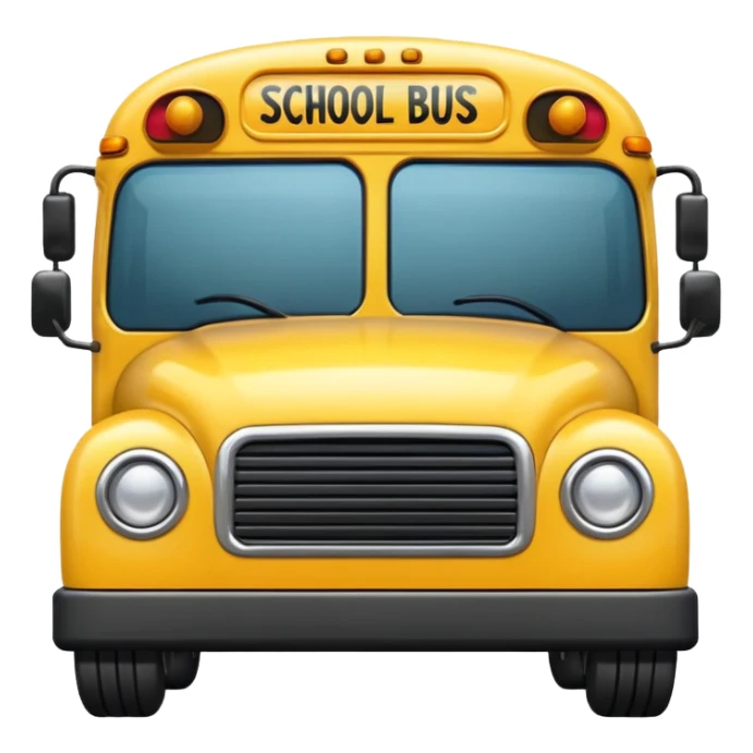 Make me an emoji of a small school bus sticker