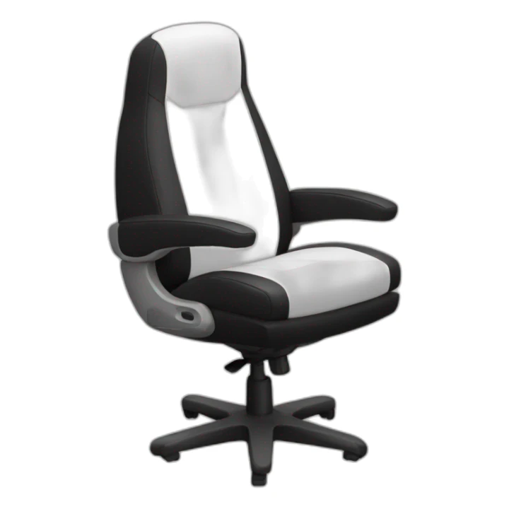 Black and white Gaming chair sticker