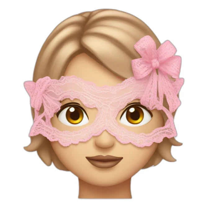 Pink lace cancer awareness sticker