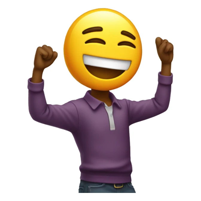 emoji haciendo un dab sticker