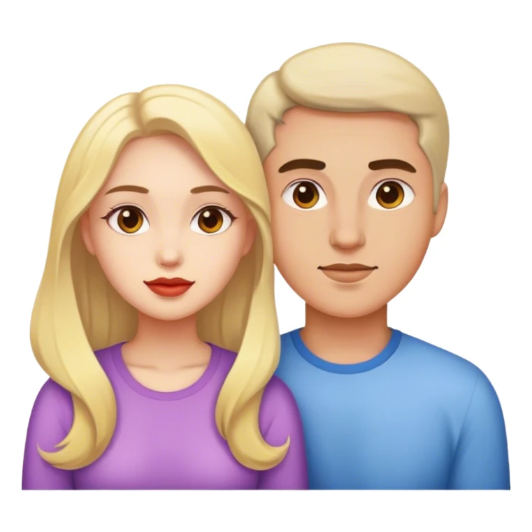 man with beautiful girl sticker