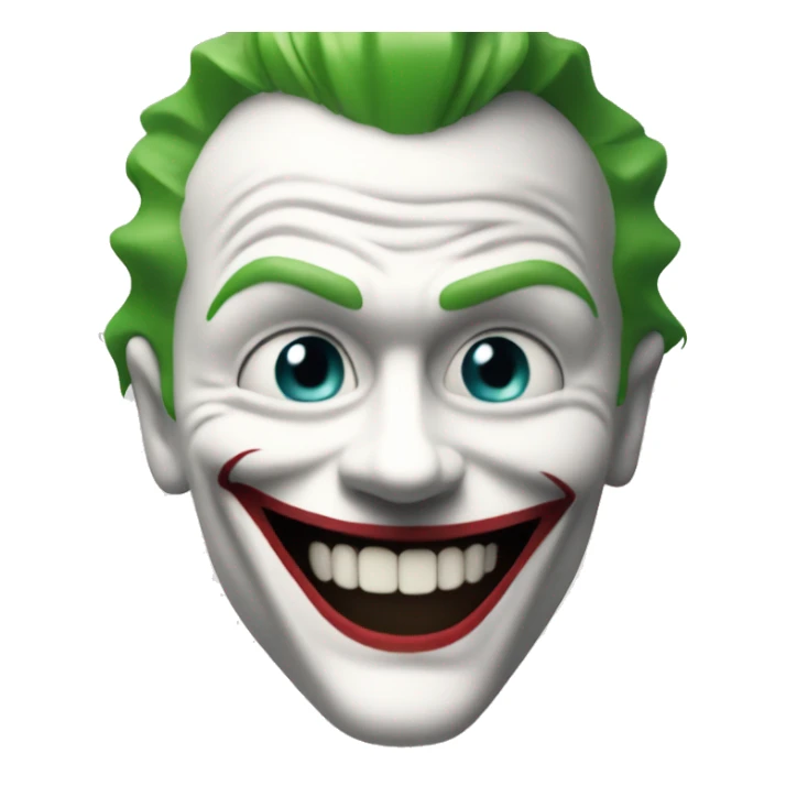 The original joker smiling with white teeth sticker