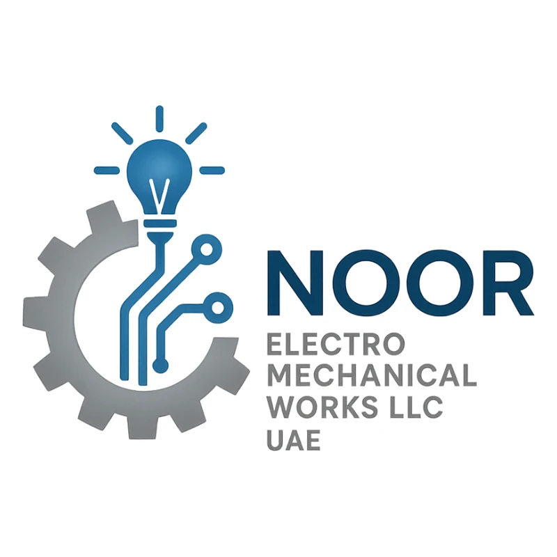 create a logo for company named Noor Electro mechanical Works LLC UAE  sticker
