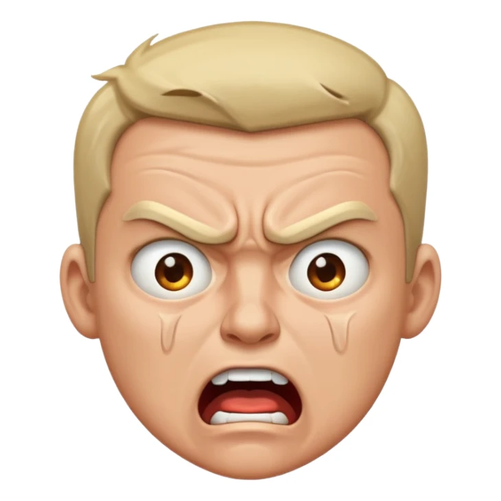 gay angry rage screaming loudly cryjng sticker