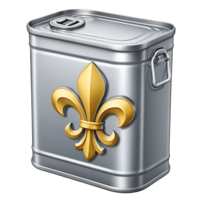can of SPAM with Fleur de lis sticker