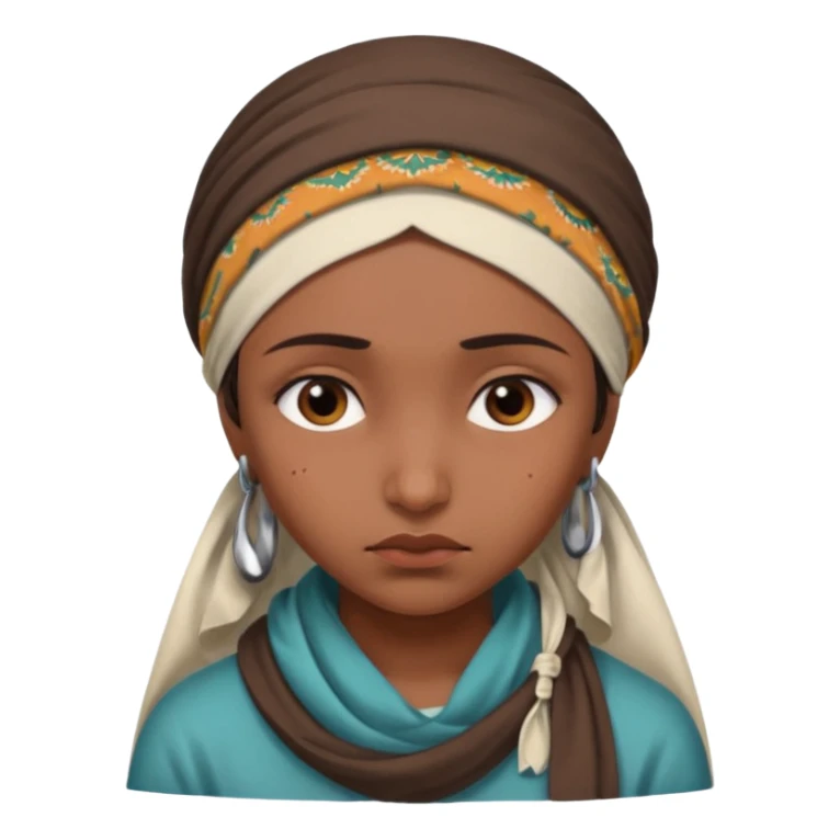 indian girl who is sad sticker