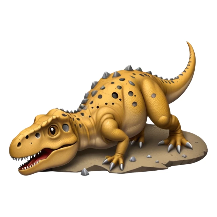 En küçük mərmi ile ölen t-rex sticker