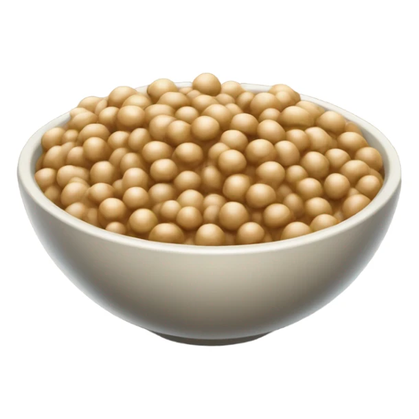 a bowl of japanese natto sticker