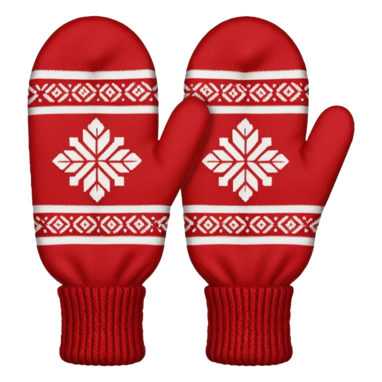 norwegian knit mitten selbu single sticker