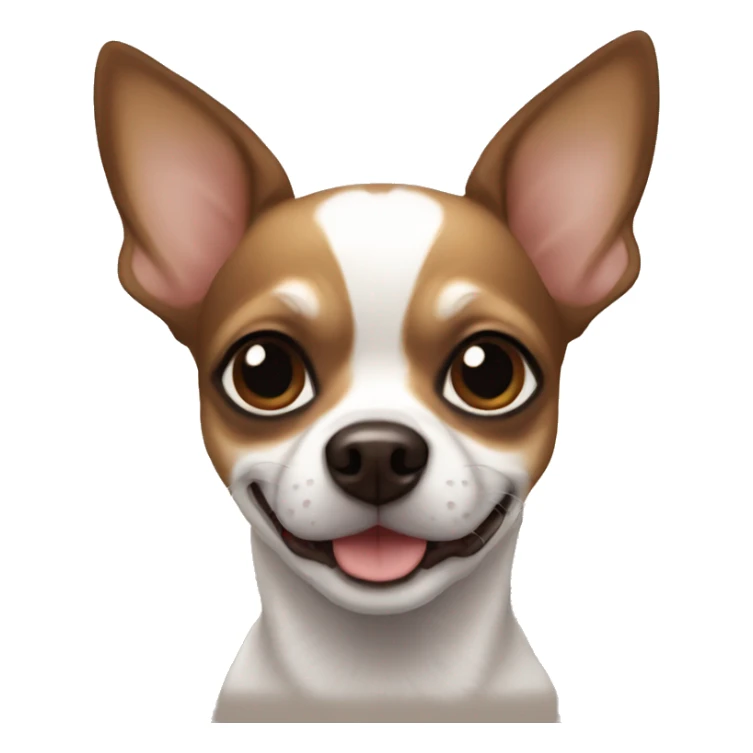 chihuahua happy black and brown sticker