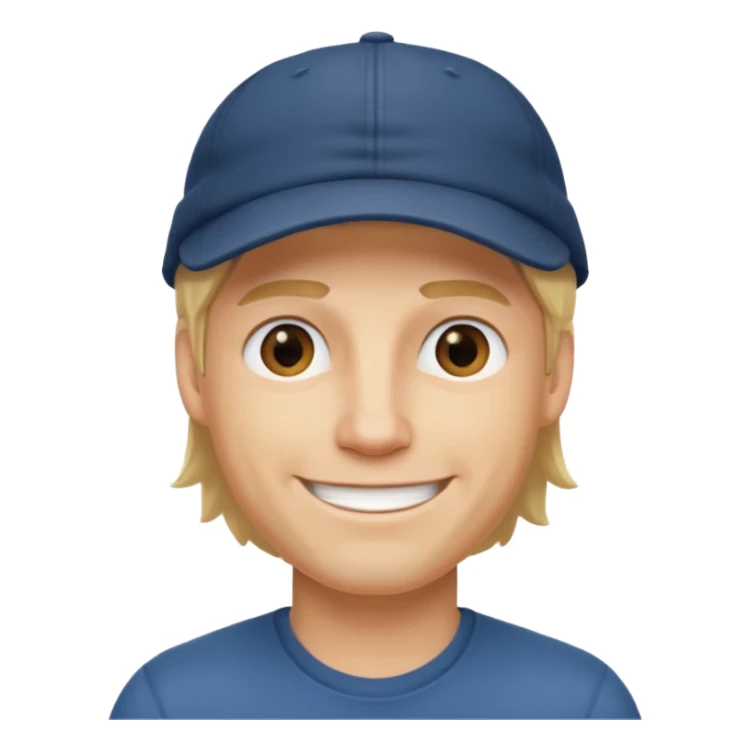 Homme fort blond casquette* sticker