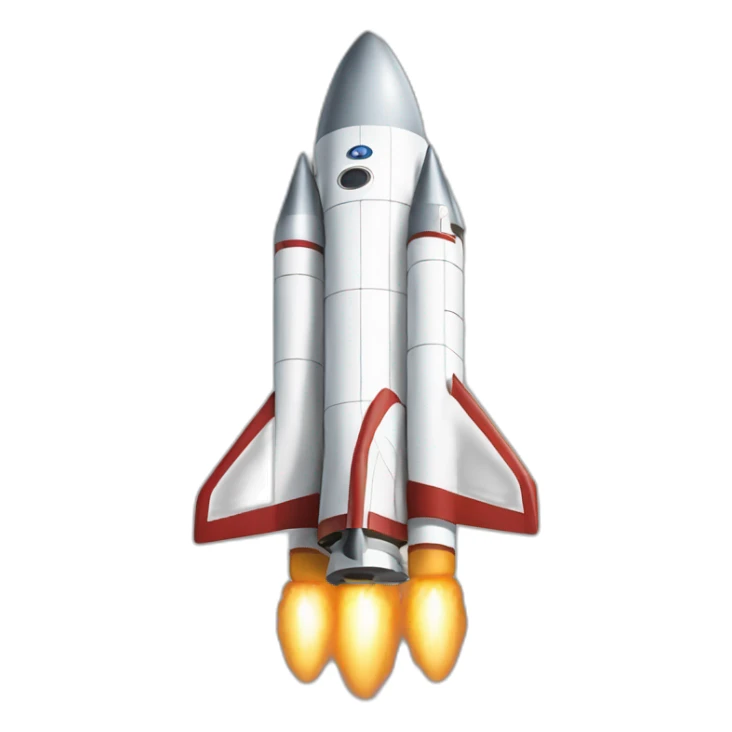digital rocket  sticker