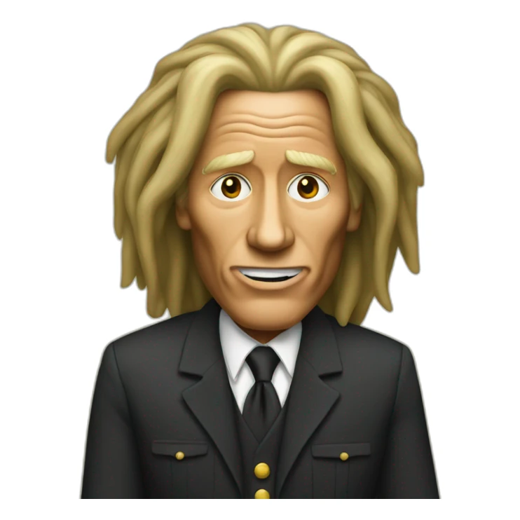 Trump as Bob marley sticker