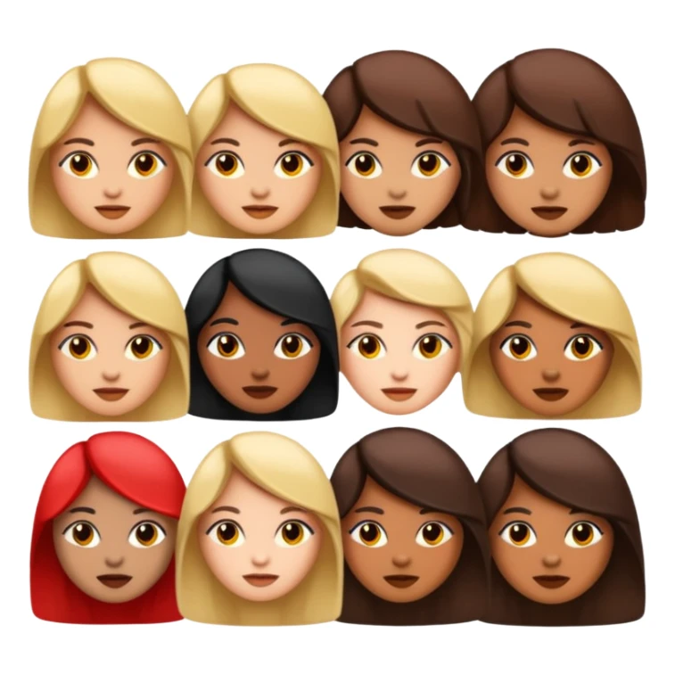 Baddie type of emojis sticker