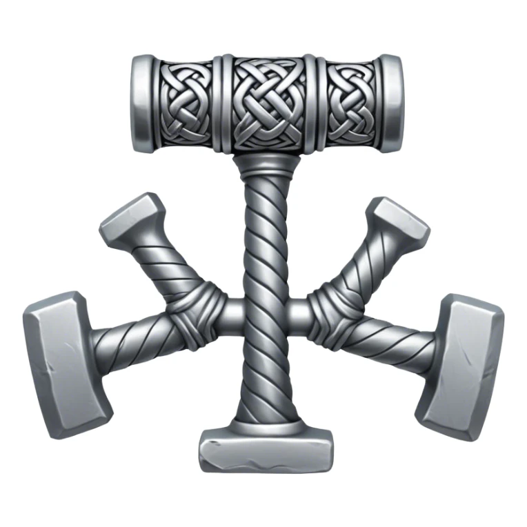 Thor hammer with nordic knots from Skane Sweden sticker