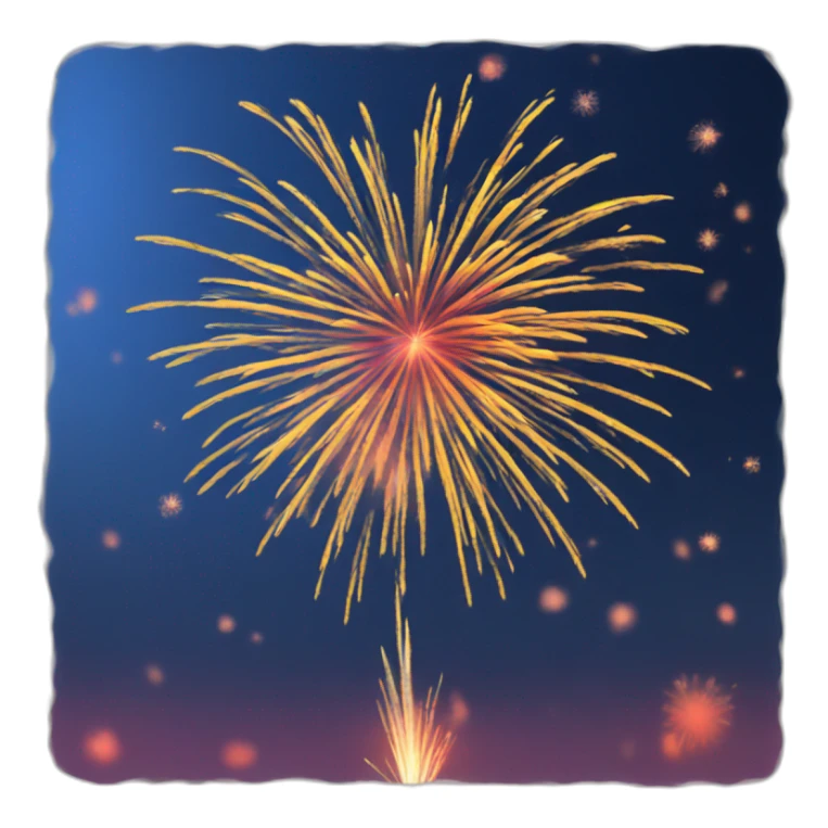 Fireworks sticker