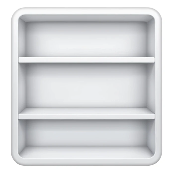 emoji of white shelfs sticker