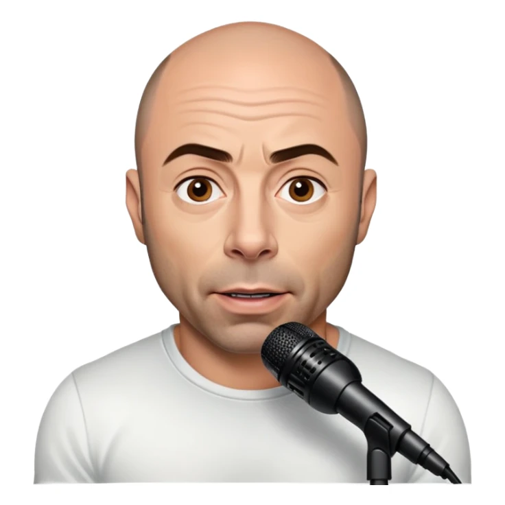 generate realistic detailed joe rogan podcast sticker