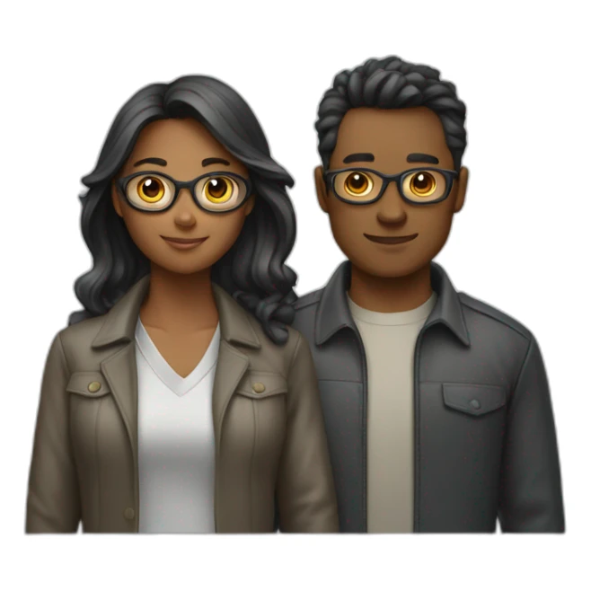 3 great data heros, 2 females, 1 male  sticker