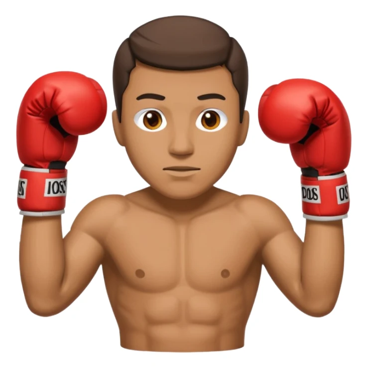 Can you make a cardboard box man with boxing gloves sticker