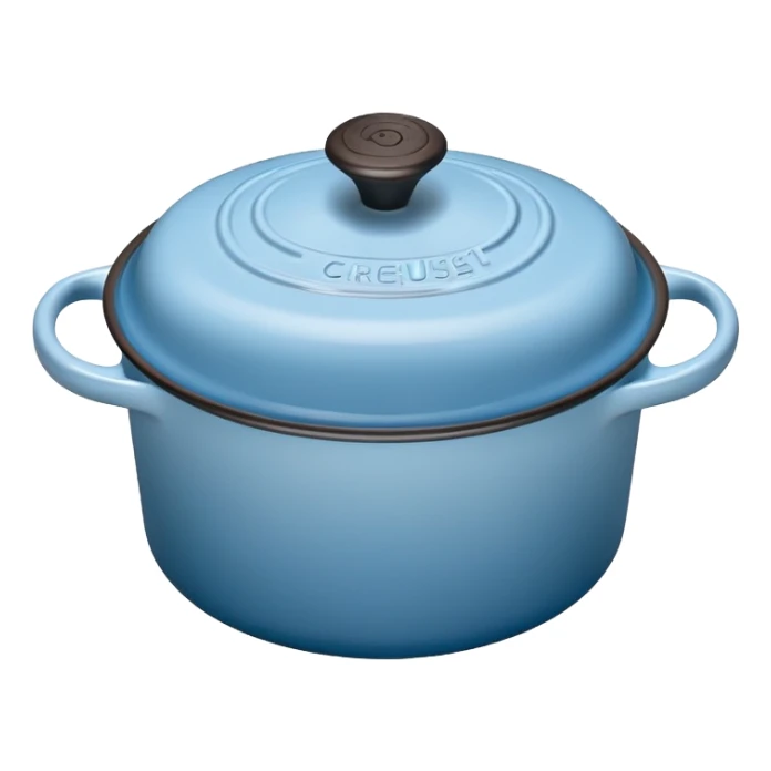 babyblue le creuset sticker