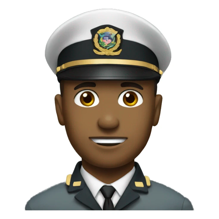 Military officer sticker