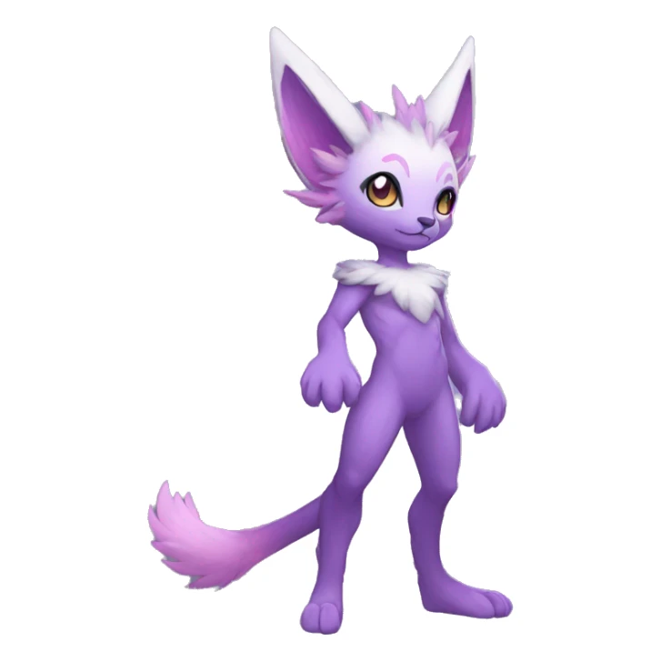 Anthro Sona-Fakemon Nebula Full Body sticker