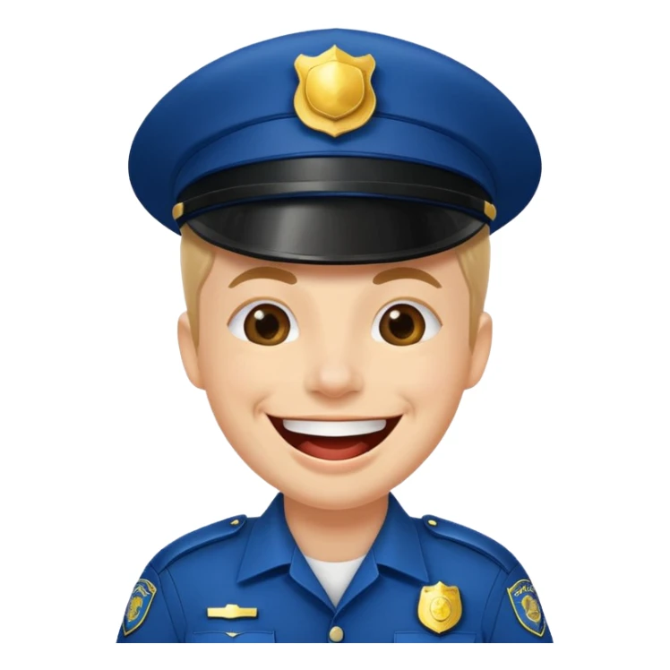 Jacked police office laughing at co worker who got into way to much shit sticker