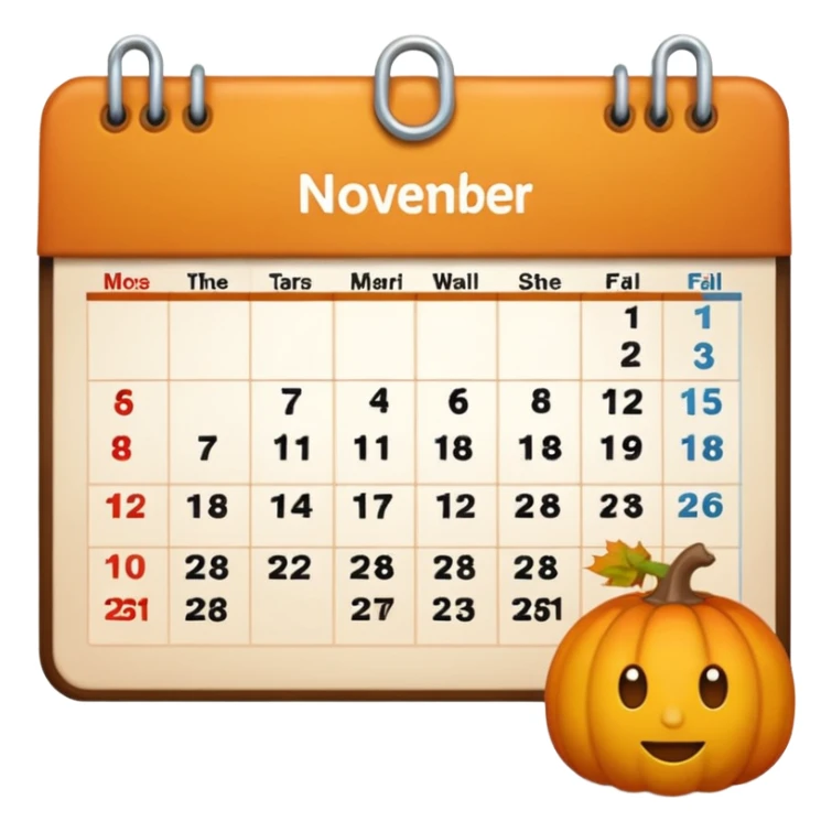 emoji del mese di novembre sticker
