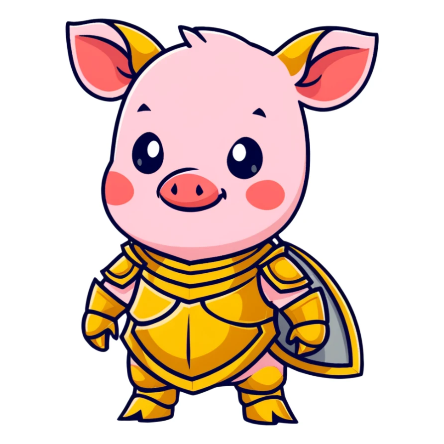 Minecraft baby Piglin sticker