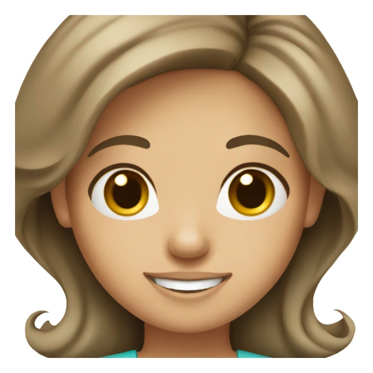 dental assistant girl brown hair sticker