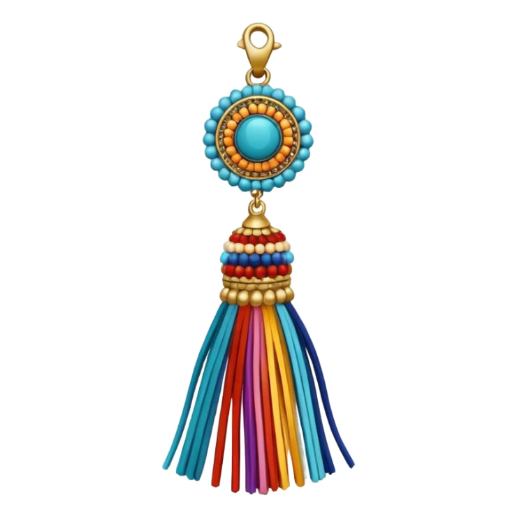 beaded tassel ade tassel pendant sticker