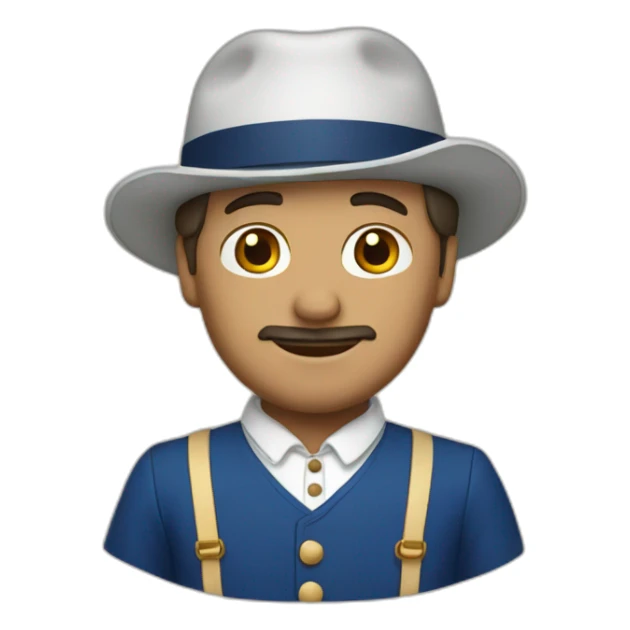 french man in france clothing sticker