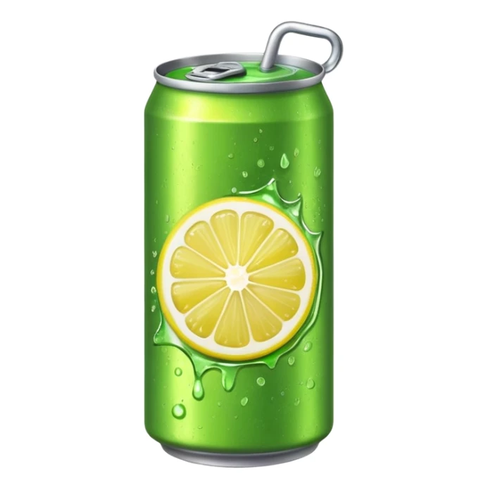energy drink green tea and lemon sticker