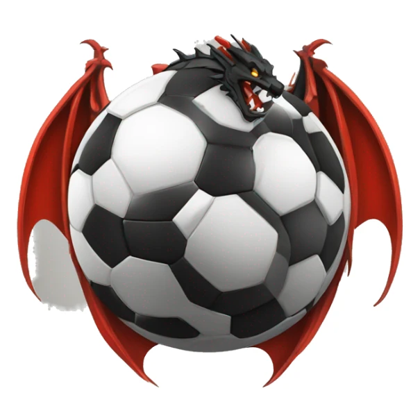 blason de football avec un dragon noir sticker